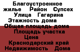 Благоустроенное  жилье  › Район ­ Супсех  › Улица ­ Гагарина  › Этажность дома ­ 1 › Общая площадь дома ­ 30 › Площадь участка ­ 10 › Цена ­ 1 500 - Краснодарский край Недвижимость » Дома, коттеджи, дачи аренда   